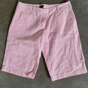 J. Crew Seersucker Bermuda Shorts